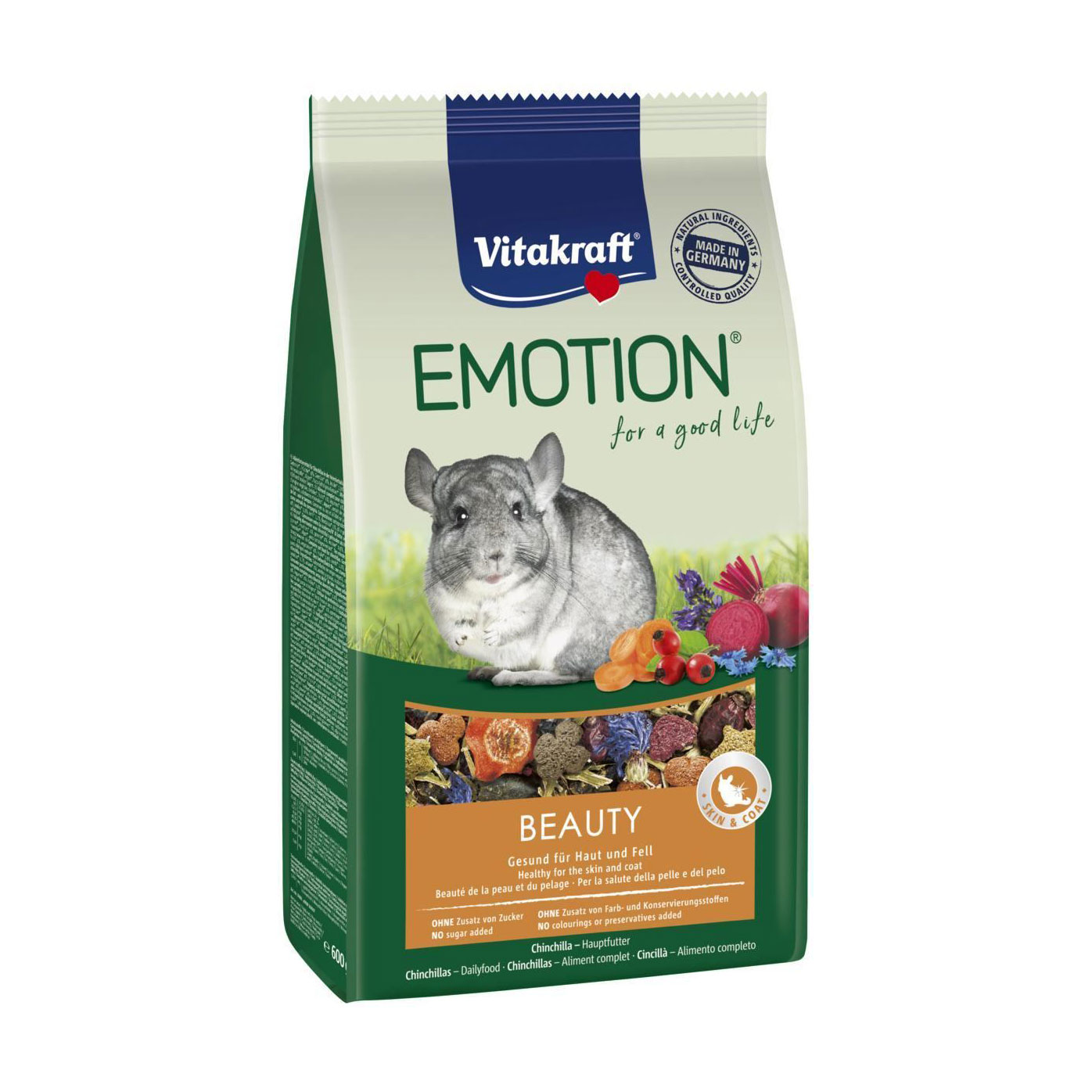 Корм для шиншил Vitakraft Emotion Beauty, 600 г